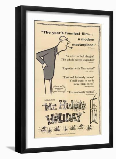 Mr. Hulot's Holiday, 1953-null-Framed Premium Giclee Print