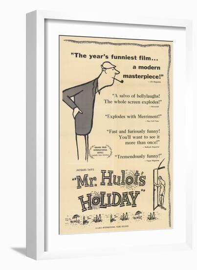 Mr. Hulot's Holiday, 1953-null-Framed Premium Giclee Print