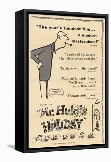Mr. Hulot's Holiday, 1953-null-Framed Stretched Canvas