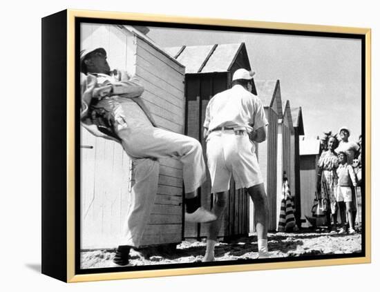 Mr. Hulot's Holiday, (aka Les Vacances De Monsieur Hulot), Jacques Tati, 1953-null-Framed Stretched Canvas
