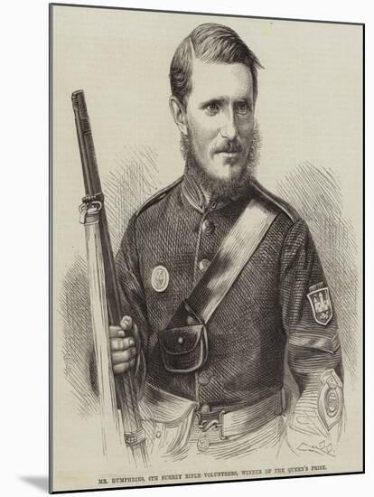 Mr Humphries, 6th Surrey Rifle Volunteers, Winner of the Queen's Prize-null-Mounted Giclee Print