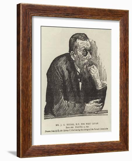 Mr J G Biggar, Mp for West Cavan-Sydney Prior Hall-Framed Giclee Print