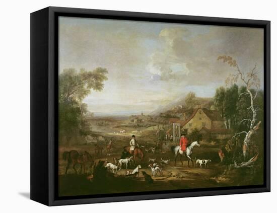 Mr Jemmet Browne at a Meet-Peter Tillemans-Framed Premier Image Canvas