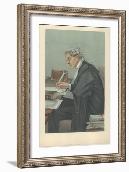 Mr John Lawson Walton, 6 March 1902, Vanity Fair Cartoon-Sir Leslie Ward-Framed Giclee Print