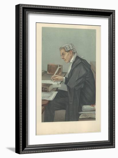 Mr John Lawson Walton, 6 March 1902, Vanity Fair Cartoon-Sir Leslie Ward-Framed Giclee Print