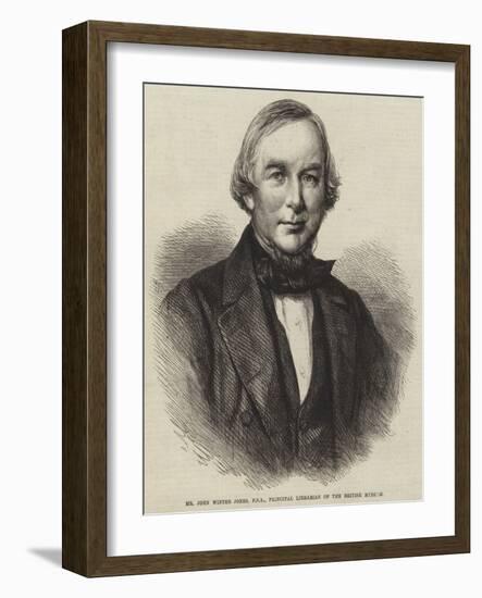 Mr John Winter Jones, Fsa, Principal Librarian of the British Museum-null-Framed Giclee Print