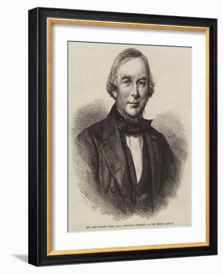 Mr John Winter Jones, Fsa, Principal Librarian of the British Museum-null-Framed Giclee Print