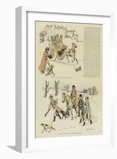 Mr Jollyboy's Bachelor Party-Hugh Thomson-Framed Giclee Print