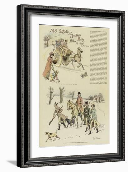 Mr Jollyboy's Bachelor Party-Hugh Thomson-Framed Giclee Print