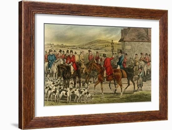 'Mr. Jorrocks introduces the Yorkshireman to the Surrey', 1838-Henry Thomas Alken-Framed Giclee Print