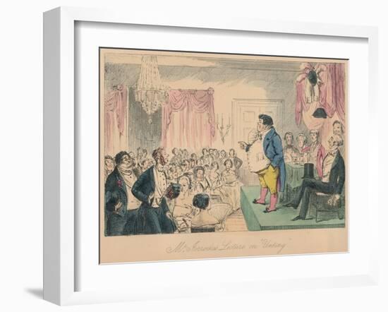 'Mr. Jorrocks's Lecture on Unting, 1854-John Leech-Framed Giclee Print