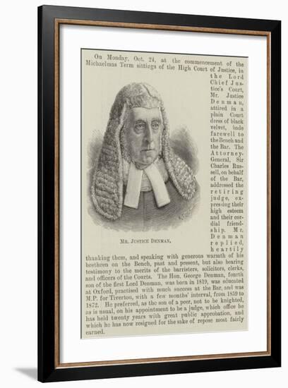 Mr Justice Denman-null-Framed Giclee Print