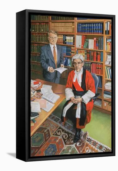 Mr Justice Moses with his Clerk John Furey, 2000-Vincent Yorke-Framed Premier Image Canvas