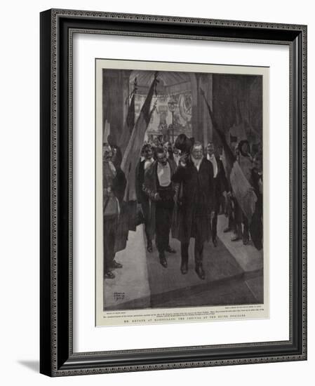 Mr Kruger at Marseilles, the Arrival at the Hotel Noailles-Frank Craig-Framed Giclee Print