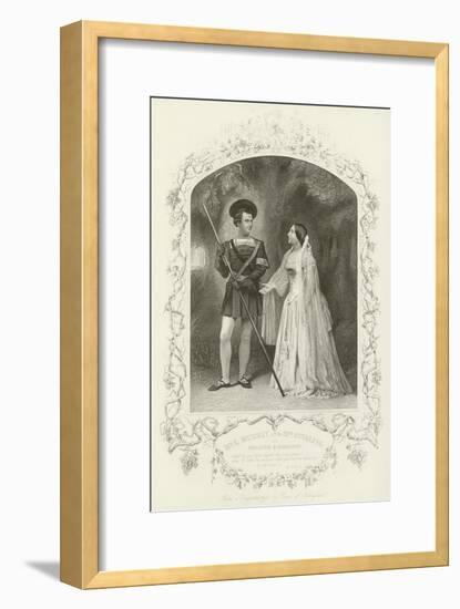 Mr L Murray and Mrs Stirling as Orlando and Rosalind, as You Like It, Act V, Scene IV-null-Framed Giclee Print