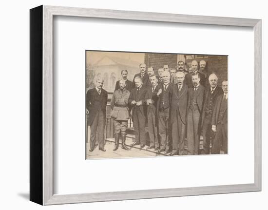 'Mr. Lloyd George, Prime Minister, and some of his colleagues in 1917', c1917-Unknown-Framed Photographic Print