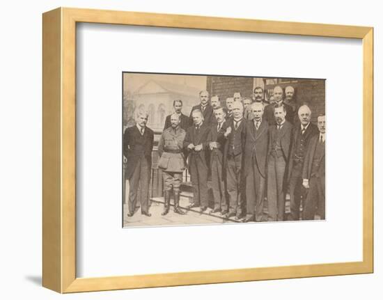 'Mr. Lloyd George, Prime Minister, and some of his colleagues in 1917', c1917-Unknown-Framed Photographic Print