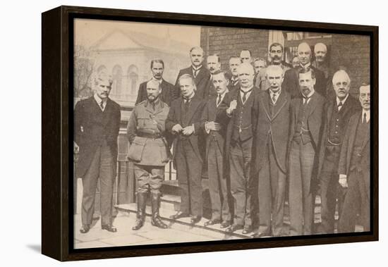 'Mr. Lloyd George, Prime Minister, and some of his colleagues in 1917', c1917-Unknown-Framed Premier Image Canvas