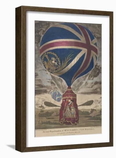 Mr. Lunardi's New Balloon-null-Framed Giclee Print