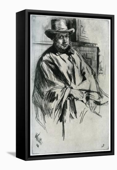 Mr Mann, 1860-James Abbott McNeill Whistler-Framed Premier Image Canvas