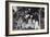 Mr. Matsumoto and Group of Children-Ansel Adams-Framed Art Print