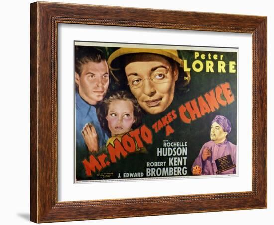 Mr. Moto Takes a Chance - Lobby Card Reproduction-null-Framed Photo