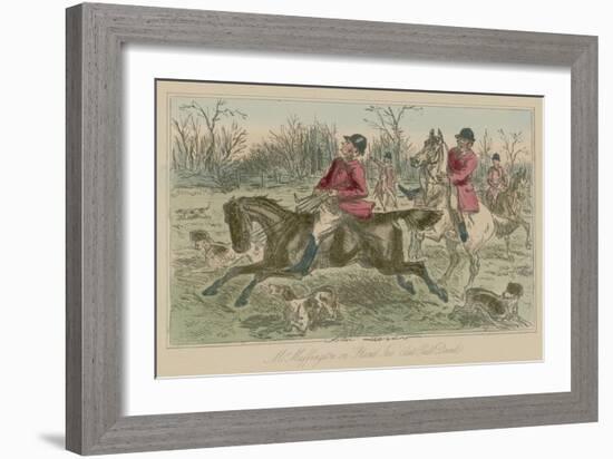 Mr Muffington on "Placid Joe" Late Pull Devil-John Leech-Framed Giclee Print