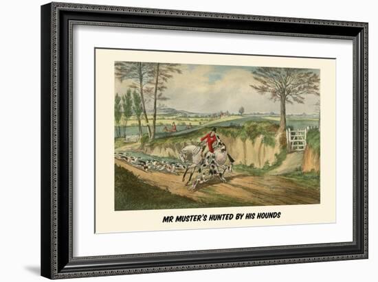 Mr. Muster's Hunted by His Hounds-Henry Thomas Alken-Framed Art Print