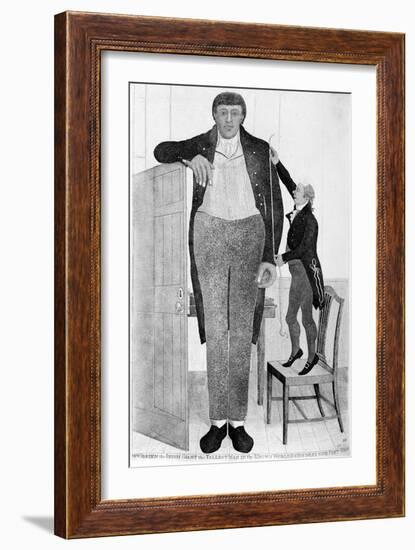 Mr O'Brien, the Irish Giant, the Tallest Man in the known World, 1803-John Kay-Framed Giclee Print