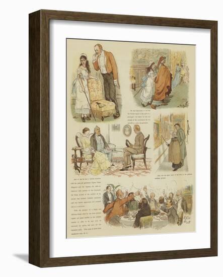 Mr Oakball's Winter in Florence-Randolph Caldecott-Framed Giclee Print