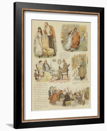 Mr Oakball's Winter in Florence-Randolph Caldecott-Framed Giclee Print