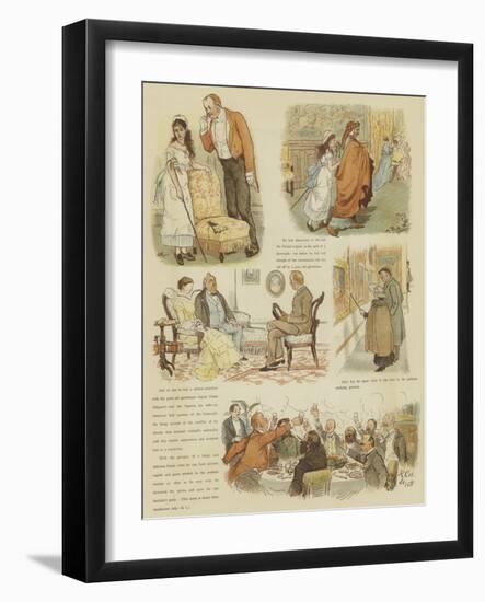 Mr Oakball's Winter in Florence-Randolph Caldecott-Framed Giclee Print