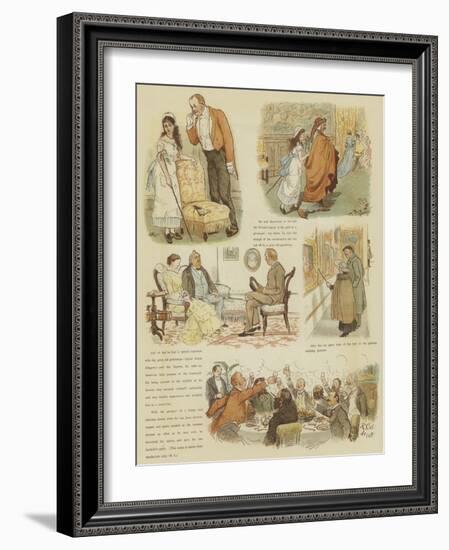 Mr Oakball's Winter in Florence-Randolph Caldecott-Framed Giclee Print