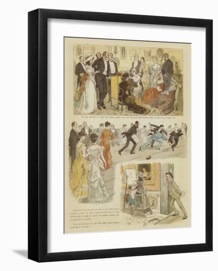 Mr Oakball's Winter in Florence-Randolph Caldecott-Framed Giclee Print