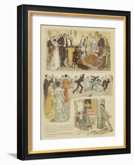 Mr Oakball's Winter in Florence-Randolph Caldecott-Framed Giclee Print