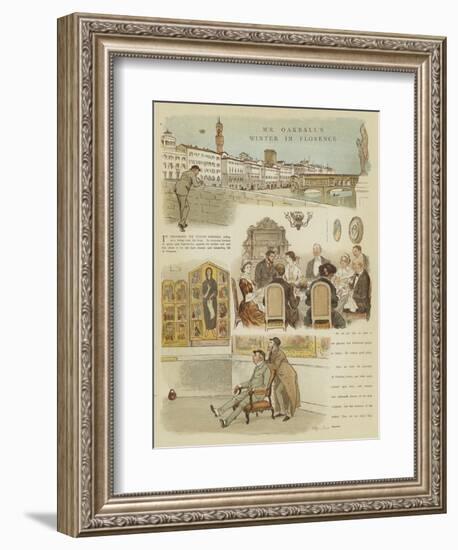 Mr Oakball's Winter in Florence-Randolph Caldecott-Framed Giclee Print