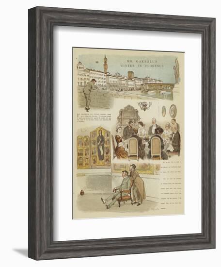 Mr Oakball's Winter in Florence-Randolph Caldecott-Framed Giclee Print