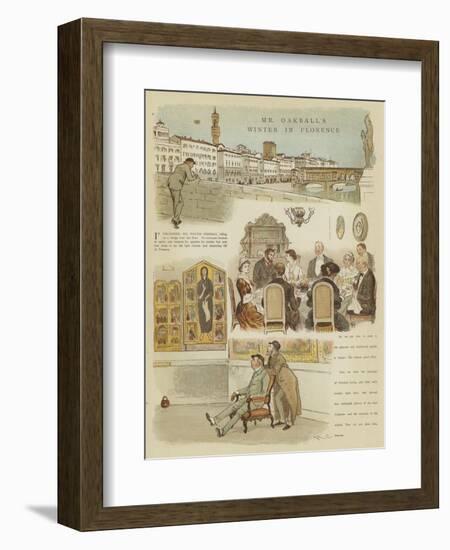 Mr Oakball's Winter in Florence-Randolph Caldecott-Framed Giclee Print