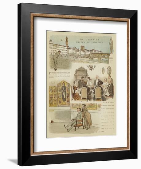 Mr Oakball's Winter in Florence-Randolph Caldecott-Framed Giclee Print