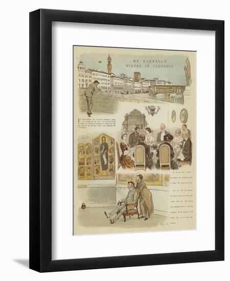 Mr Oakball's Winter in Florence-Randolph Caldecott-Framed Giclee Print