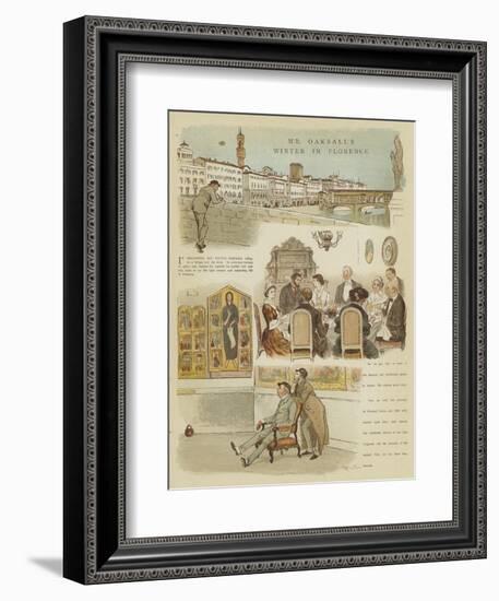 Mr Oakball's Winter in Florence-Randolph Caldecott-Framed Giclee Print