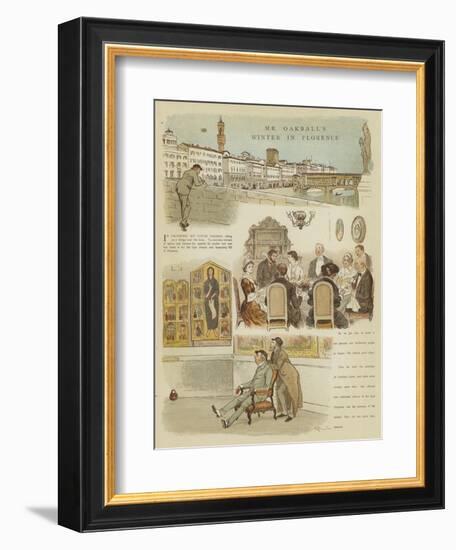 Mr Oakball's Winter in Florence-Randolph Caldecott-Framed Giclee Print