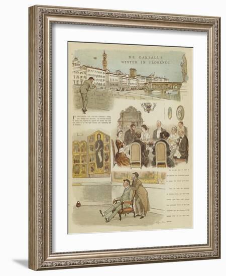 Mr Oakball's Winter in Florence-Randolph Caldecott-Framed Giclee Print