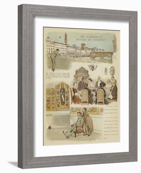 Mr Oakball's Winter in Florence-Randolph Caldecott-Framed Giclee Print