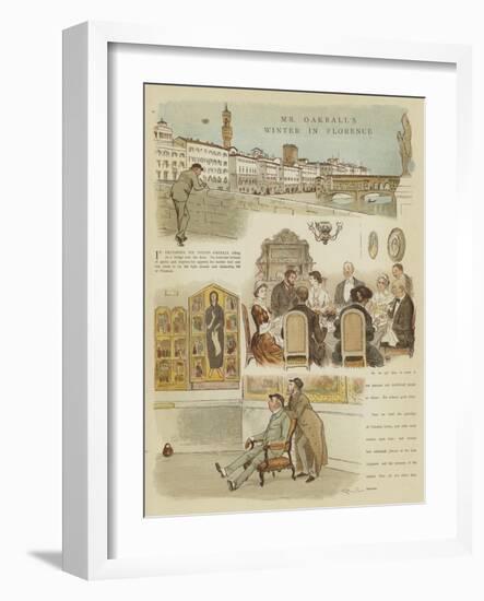 Mr Oakball's Winter in Florence-Randolph Caldecott-Framed Giclee Print