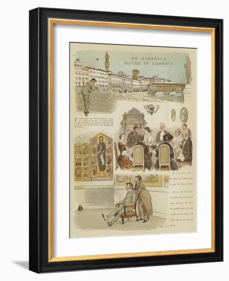 Mr Oakball's Winter in Florence-Randolph Caldecott-Framed Giclee Print