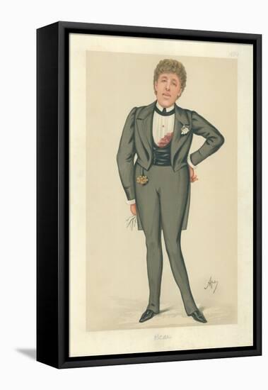Mr Oscar Wilde, Oscar, 24 May 1884, Vanity Fair Cartoon-Carlo Pellegrini-Framed Premier Image Canvas