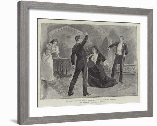 Mr Oscar Wilde's New Play, A Woman of No Importance, at the Haymarket-null-Framed Giclee Print