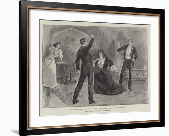 Mr Oscar Wilde's New Play, A Woman of No Importance, at the Haymarket-null-Framed Giclee Print