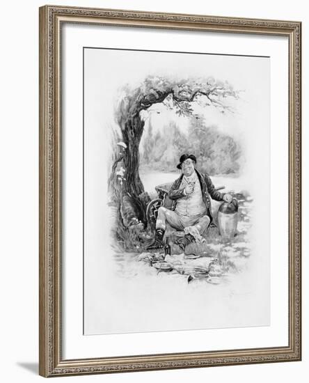 Mr Pickwick, from Charles Dickens: A Gossip About His Life, by Thomas Archer, Published c.1894-Frederick Barnard-Framed Giclee Print